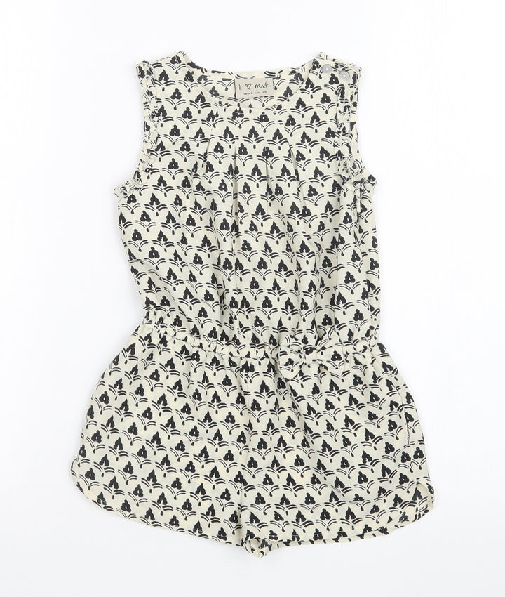 NEXT Girls Multicoloured Geometric  Playsuit One-Piece Size 4 Years