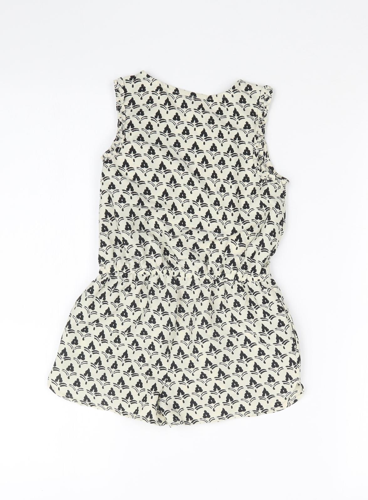 NEXT Girls Multicoloured Geometric  Playsuit One-Piece Size 4 Years