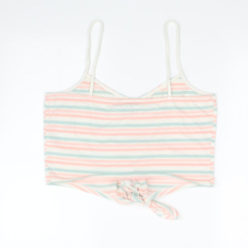 New Look Womens Multicoloured Striped  Camisole T-Shirt Size 16