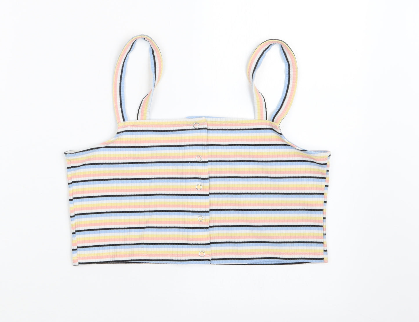 New Look Womens Multicoloured Striped  Camisole T-Shirt Size 16