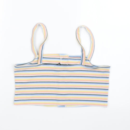 New Look Womens Multicoloured Striped  Camisole T-Shirt Size 16