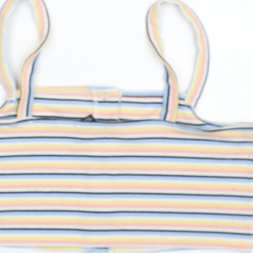New Look Womens Multicoloured Striped  Camisole T-Shirt Size 16