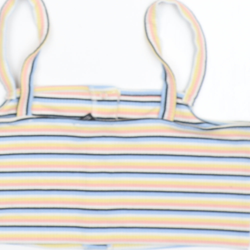 New Look Womens Multicoloured Striped  Camisole T-Shirt Size 16