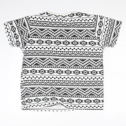 Cedar Wood State Mens Multicoloured Geometric   T-Shirt Size M