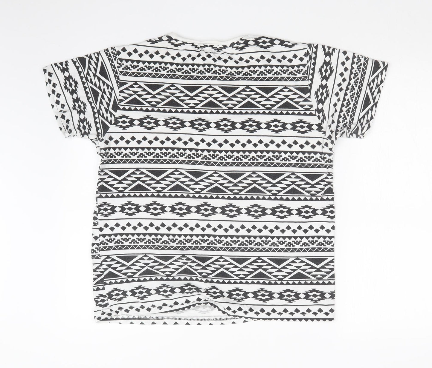 Cedar Wood State Mens Multicoloured Geometric   T-Shirt Size M