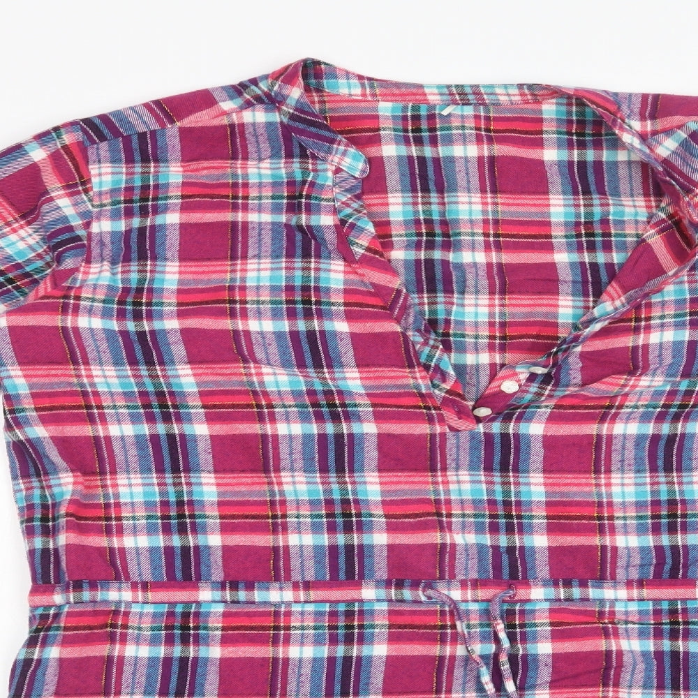 George Womens Multicoloured Check  Shirt Dress  Size 16