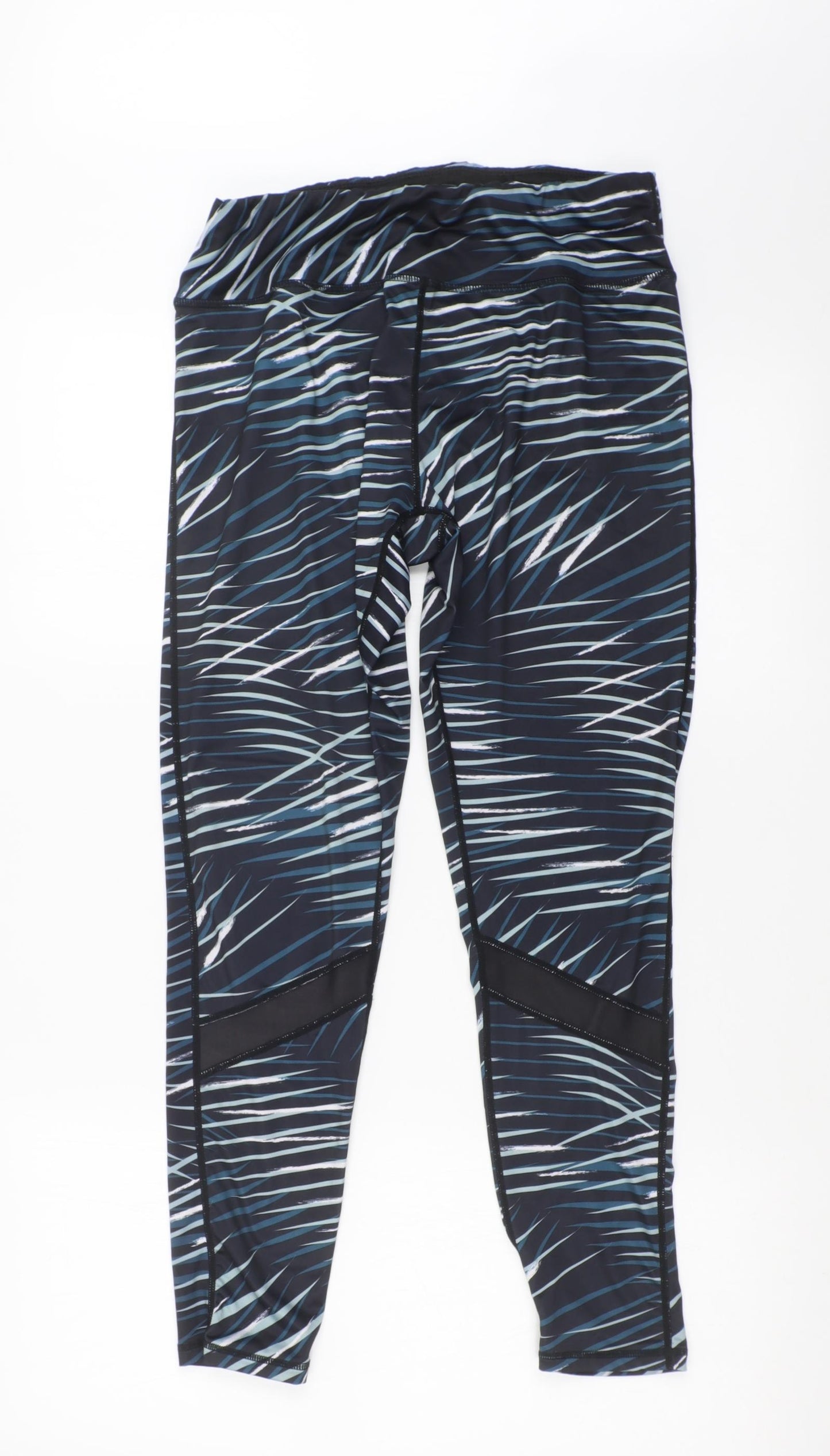Primark Womens Multicoloured Geometric   Leggings Size 14 L25 in