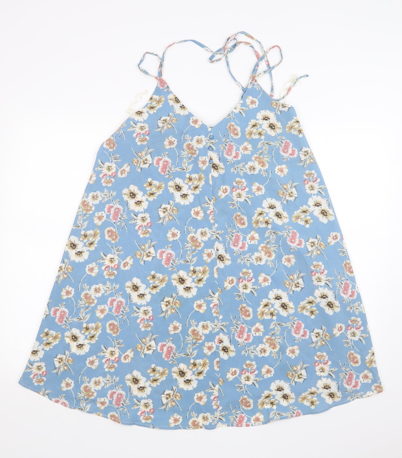 Atmosphere Womens Blue Floral  A-Line  Size 10