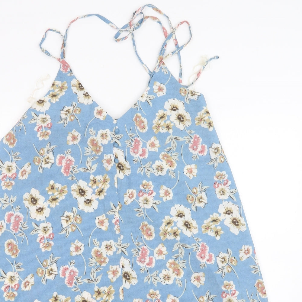 Atmosphere Womens Blue Floral  A-Line  Size 10