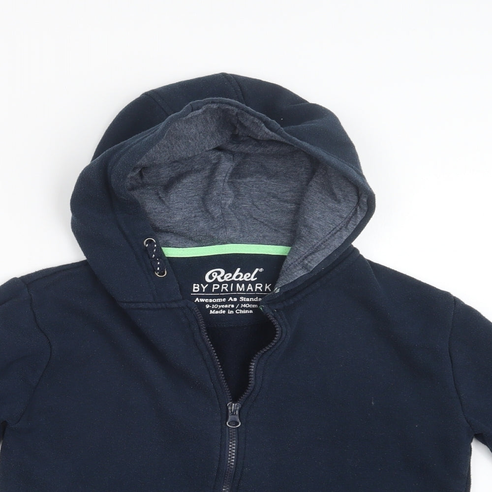 Primark Boys Blue   Full Zip Hoodie Size 9-10 Years