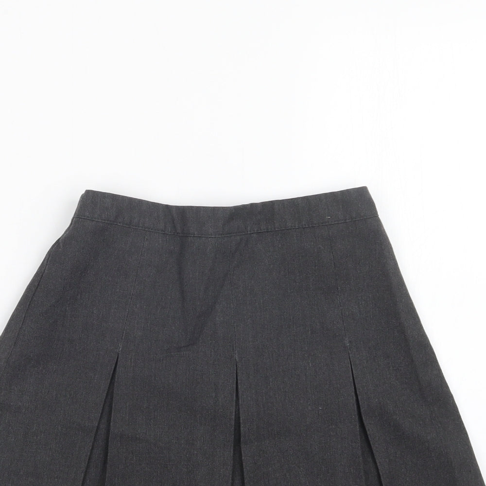 George Girls Grey   Pleated Skirt Size 7-8 Years