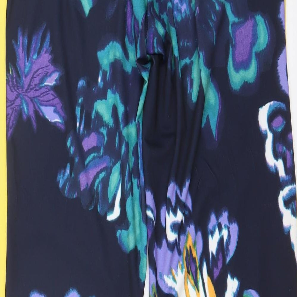 NICK VERSE Womens Multicoloured Floral  Trousers  Size XS L30 in