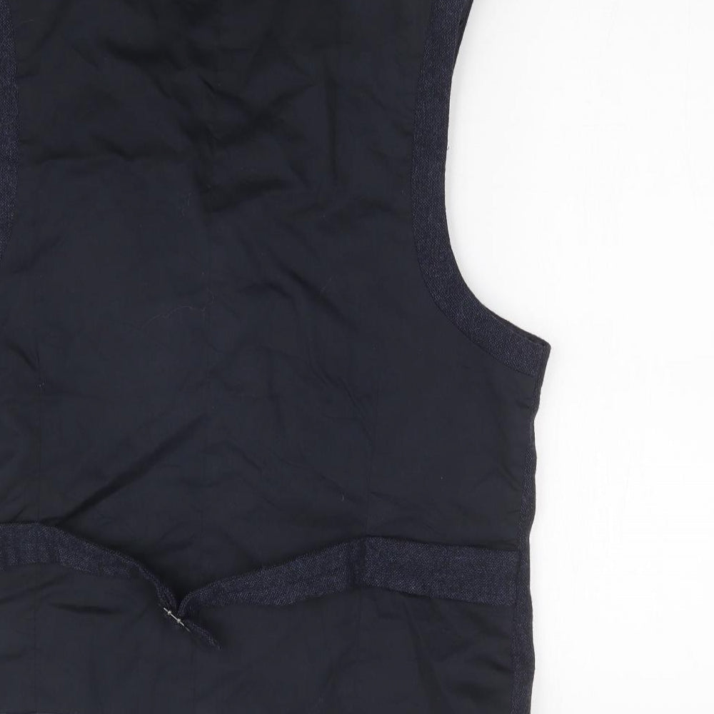 Jeff Banks Mens Blue   Jacket Suit Waistcoat Size 42