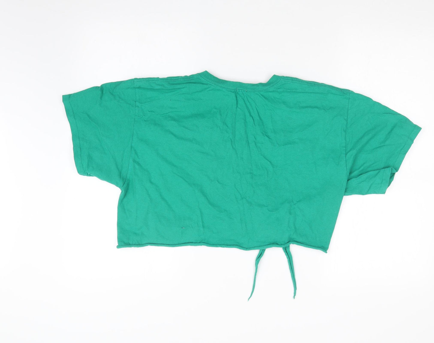 River Island Womens Green   Cropped T-Shirt Size 12