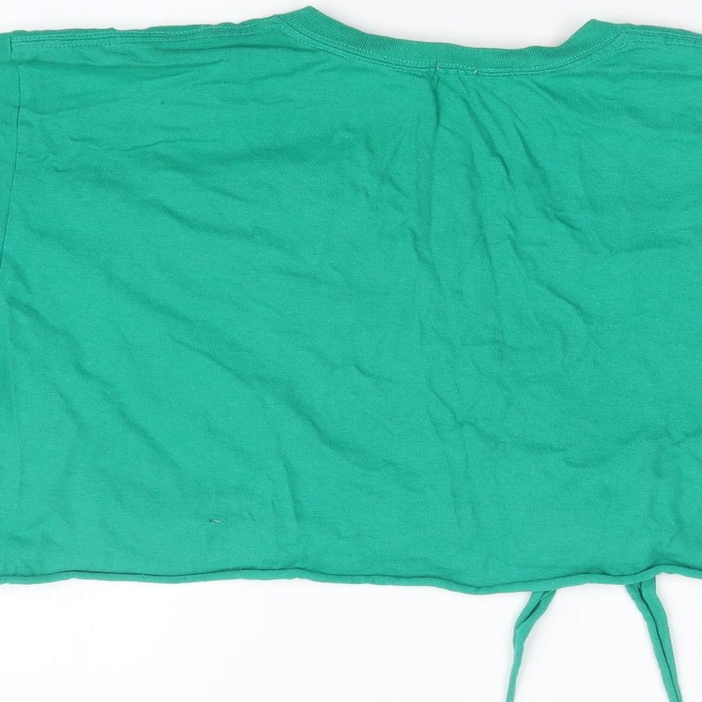 River Island Womens Green   Cropped T-Shirt Size 12