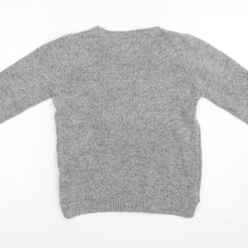 M&S Girls Grey   Pullover Sweatshirt Size 10-11 Years