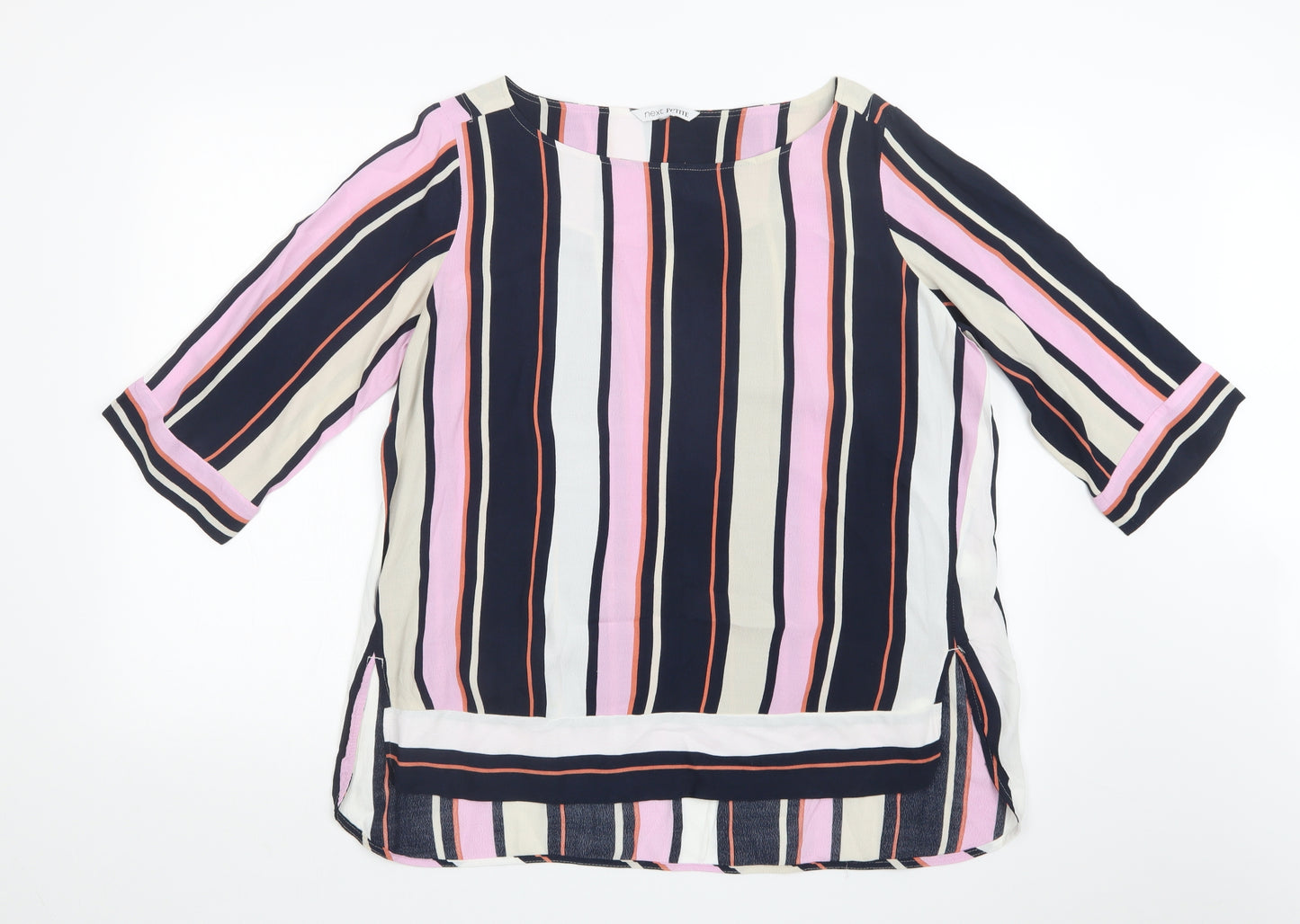 NEXT Womens Multicoloured Striped  Basic T-Shirt Size 18