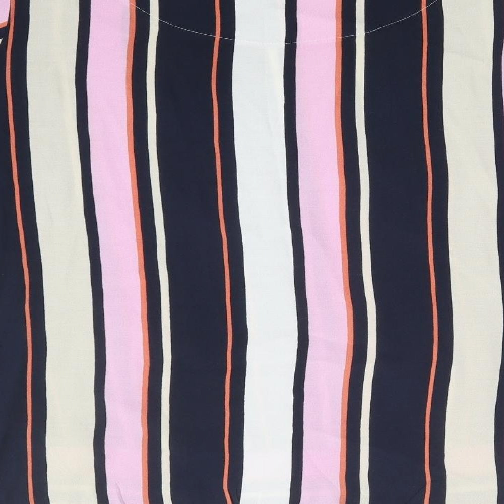 NEXT Womens Multicoloured Striped  Basic T-Shirt Size 18