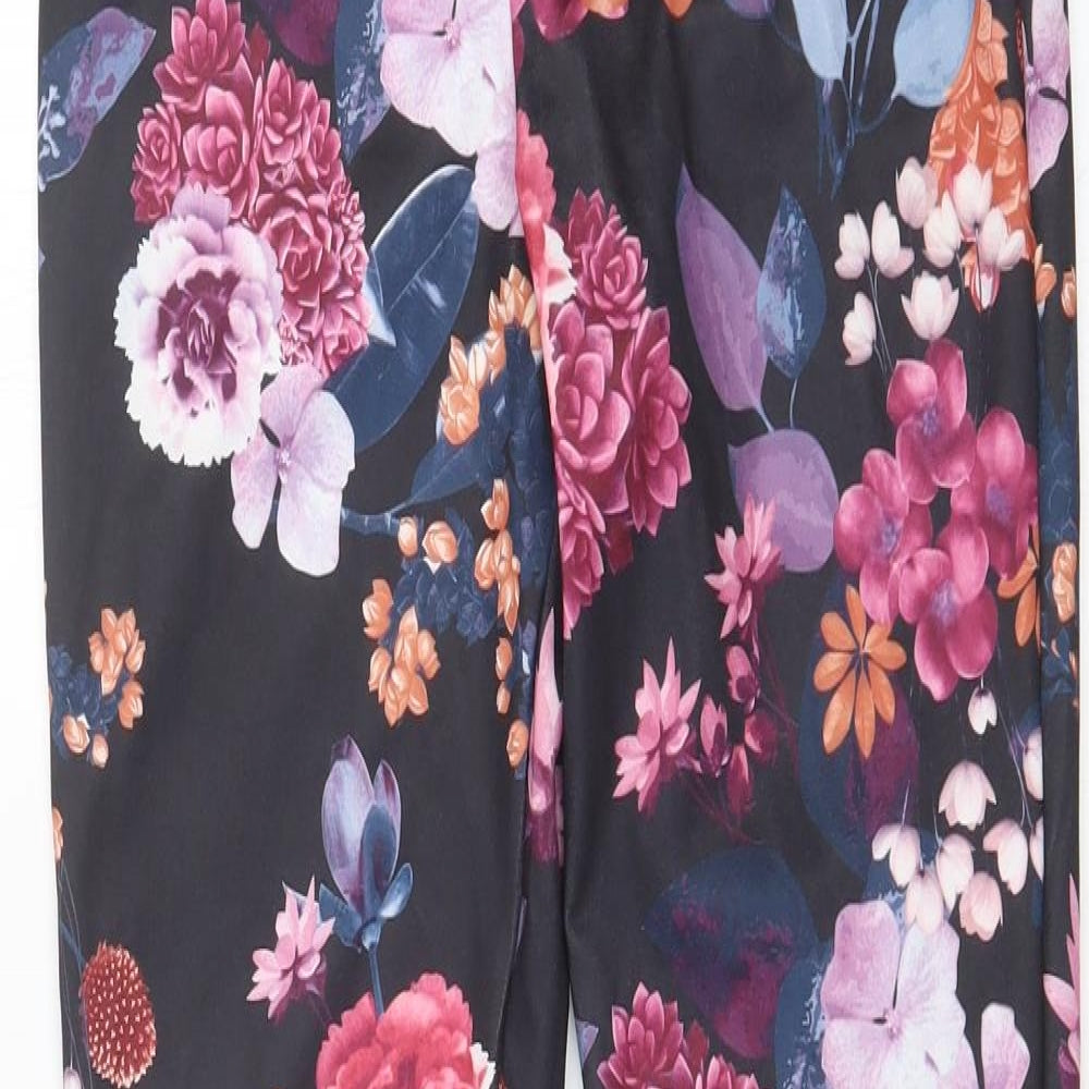Primark Womens Multicoloured Floral   Leggings Size 6 L27 in