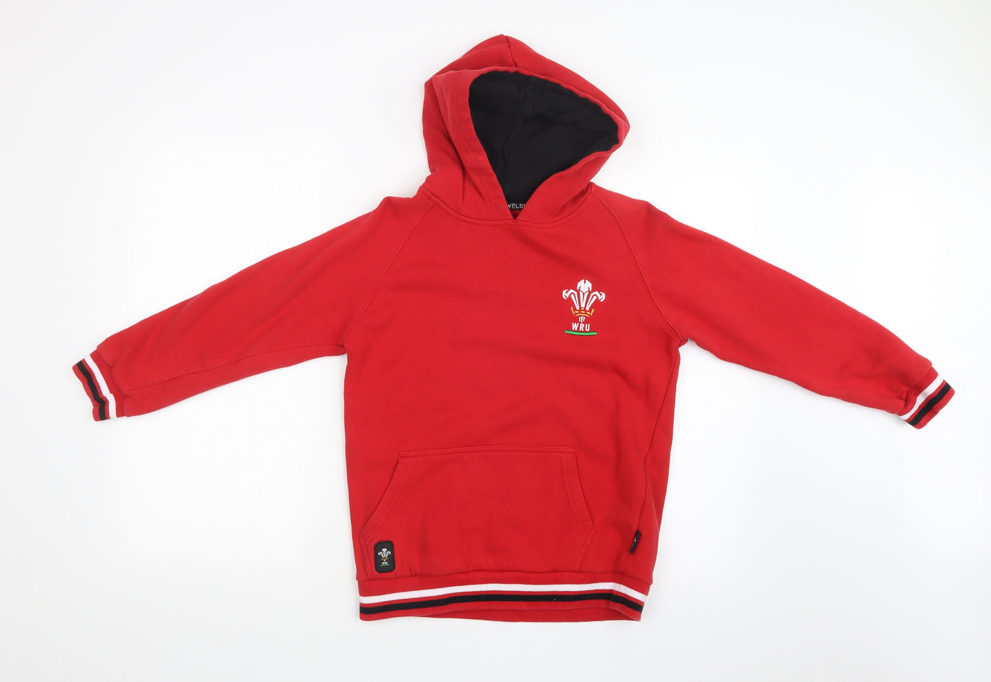 WELSH RUGBY Girls Red   Pullover Hoodie Size 11-12 Years