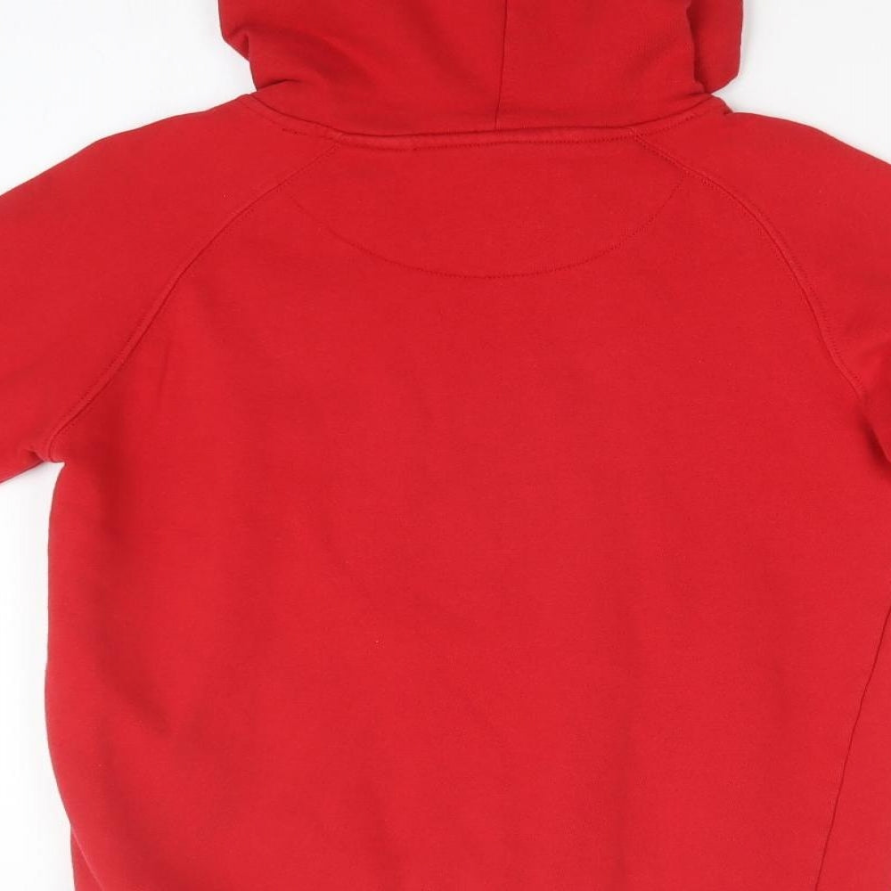 WELSH RUGBY Girls Red   Pullover Hoodie Size 11-12 Years