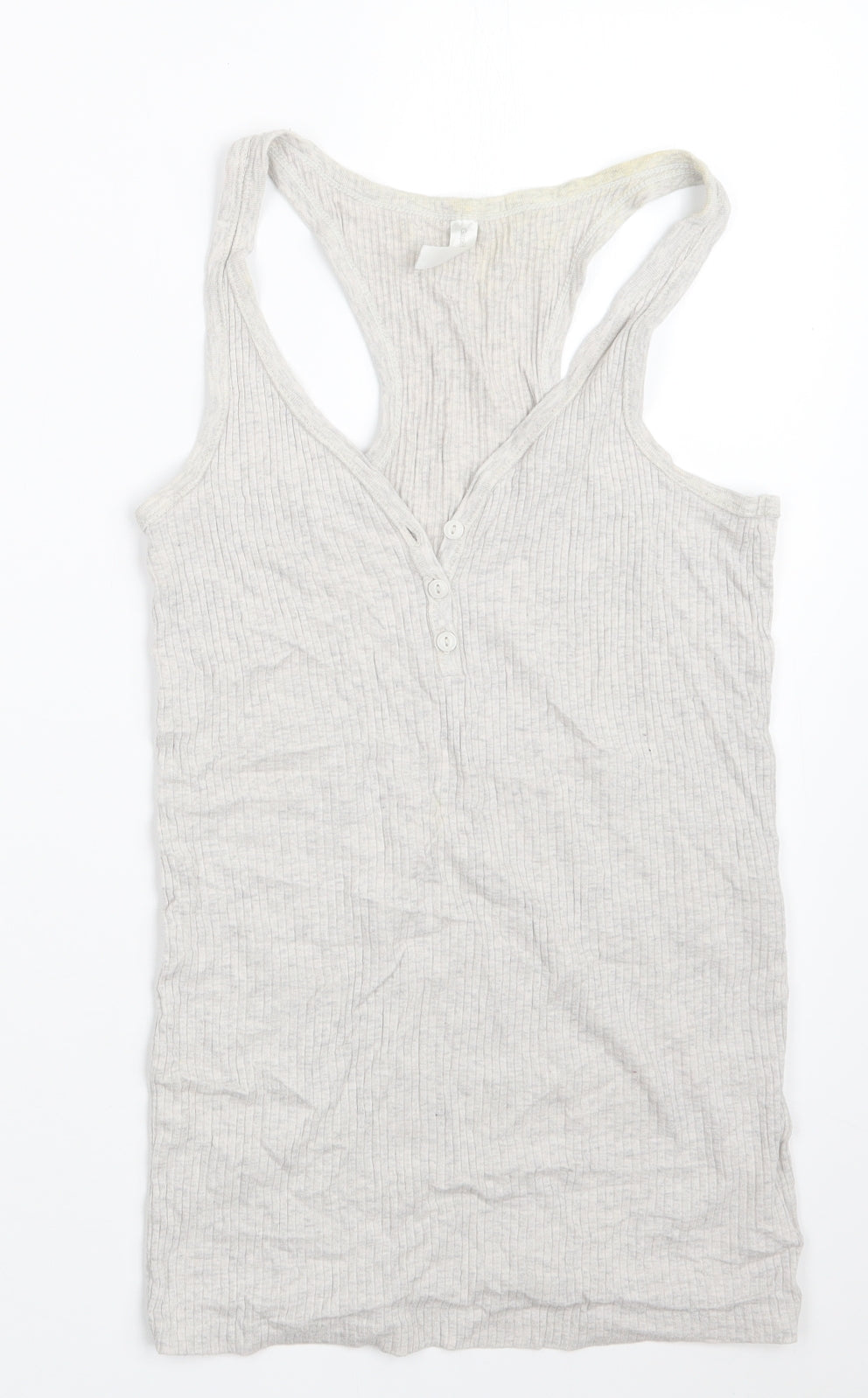 Gap Womens Grey Striped  Basic Tank Size XS