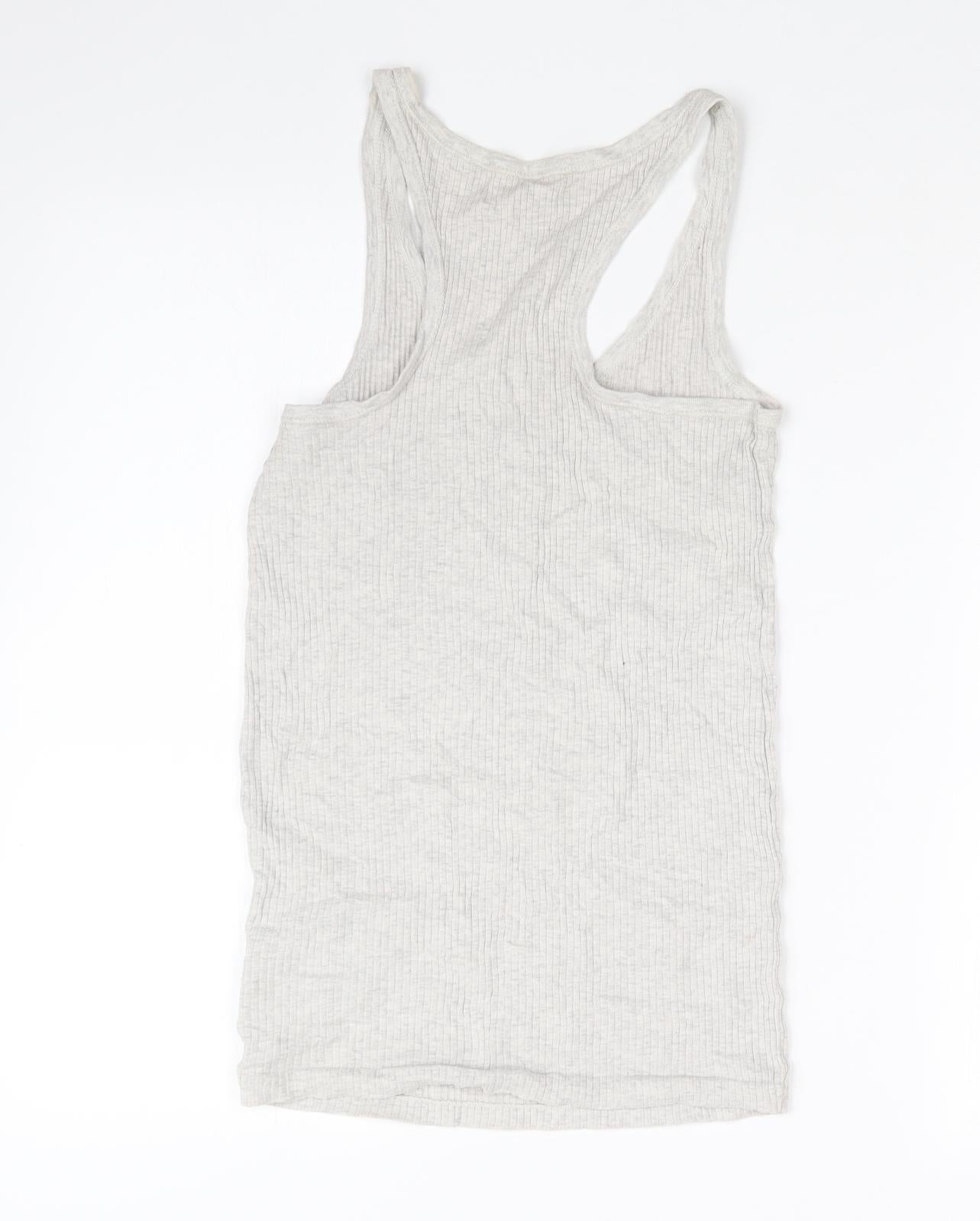 Gap Womens Grey Striped  Basic Tank Size XS
