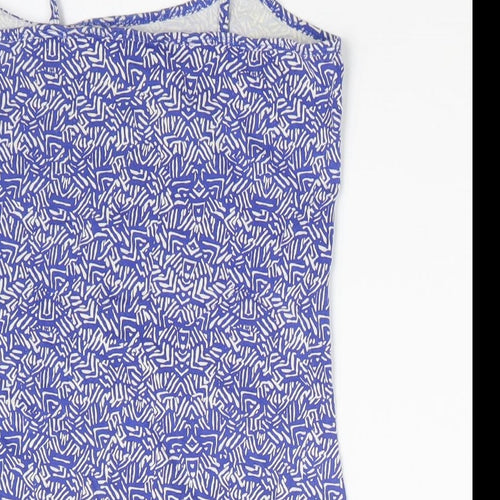 NEXT Womens Blue Geometric  Camisole T-Shirt Size 6