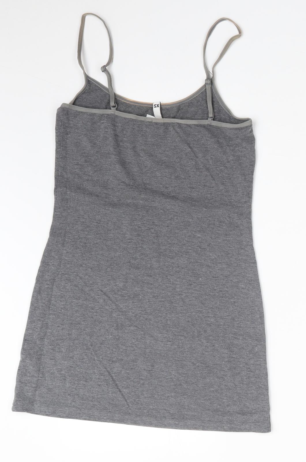 H&M Womens Grey   Camisole T-Shirt Size XS