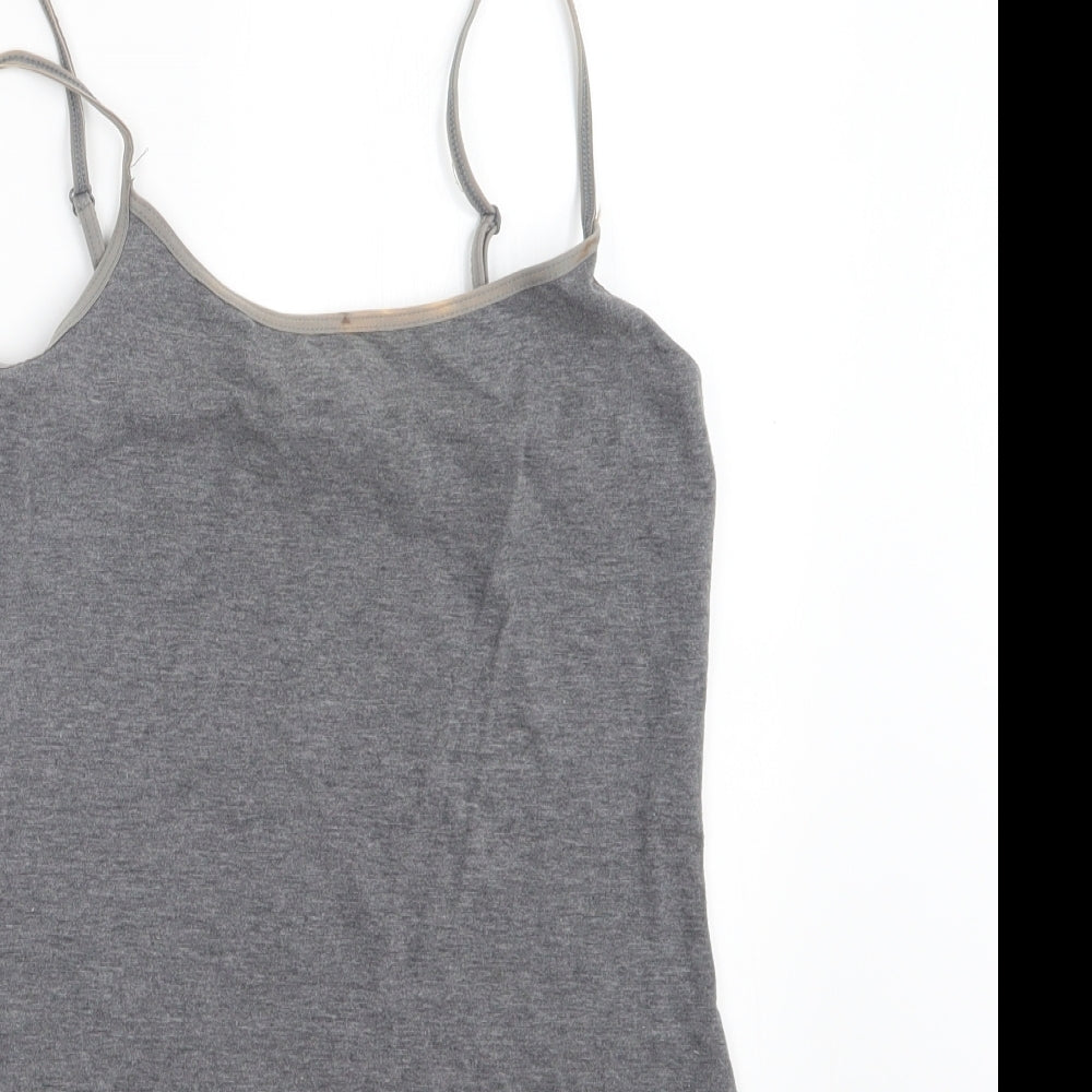 H&M Womens Grey   Camisole T-Shirt Size XS