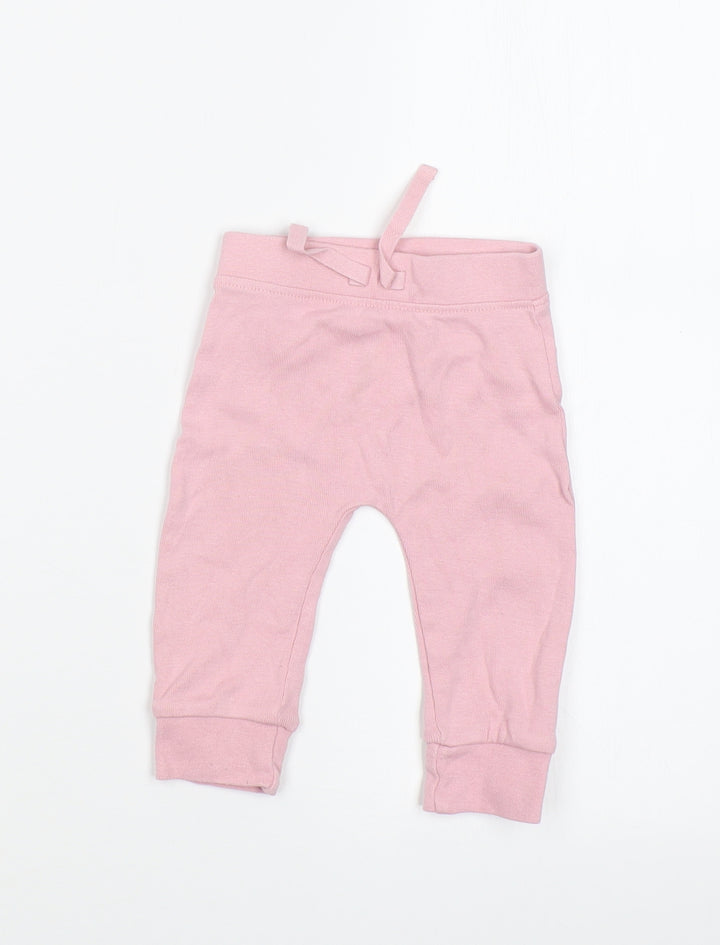 George Baby Pink Jogger Leggings Size 3-6 Months