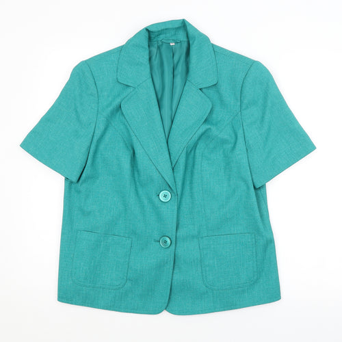 Preworn Womens Green   Jacket Blazer Size 16
