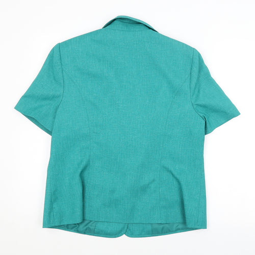 Preworn Womens Green   Jacket Blazer Size 16