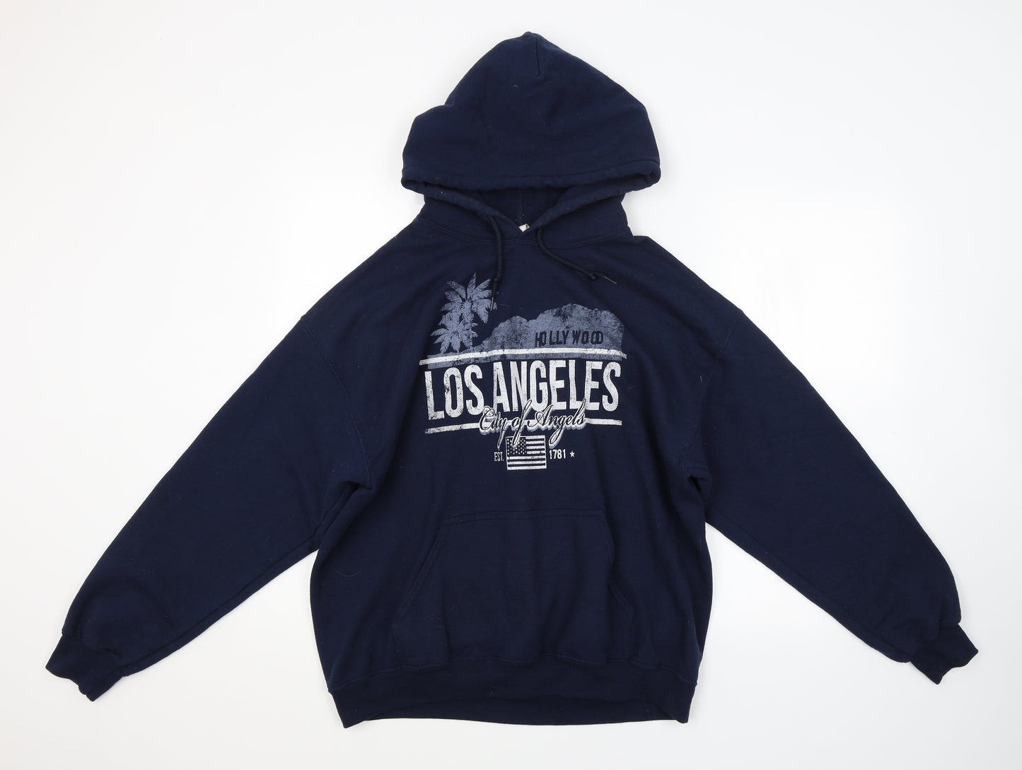Preworn Mens Blue   Pullover Hoodie Size L