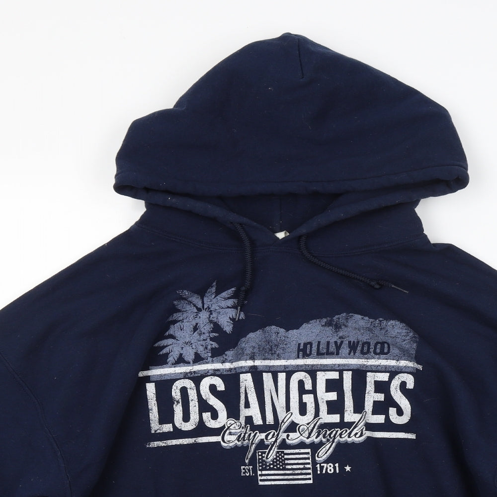 Preworn Mens Blue   Pullover Hoodie Size L