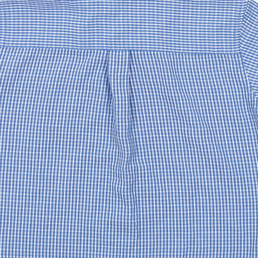 NEXT Boys Blue Check  Basic Button-Up Size 4 Years