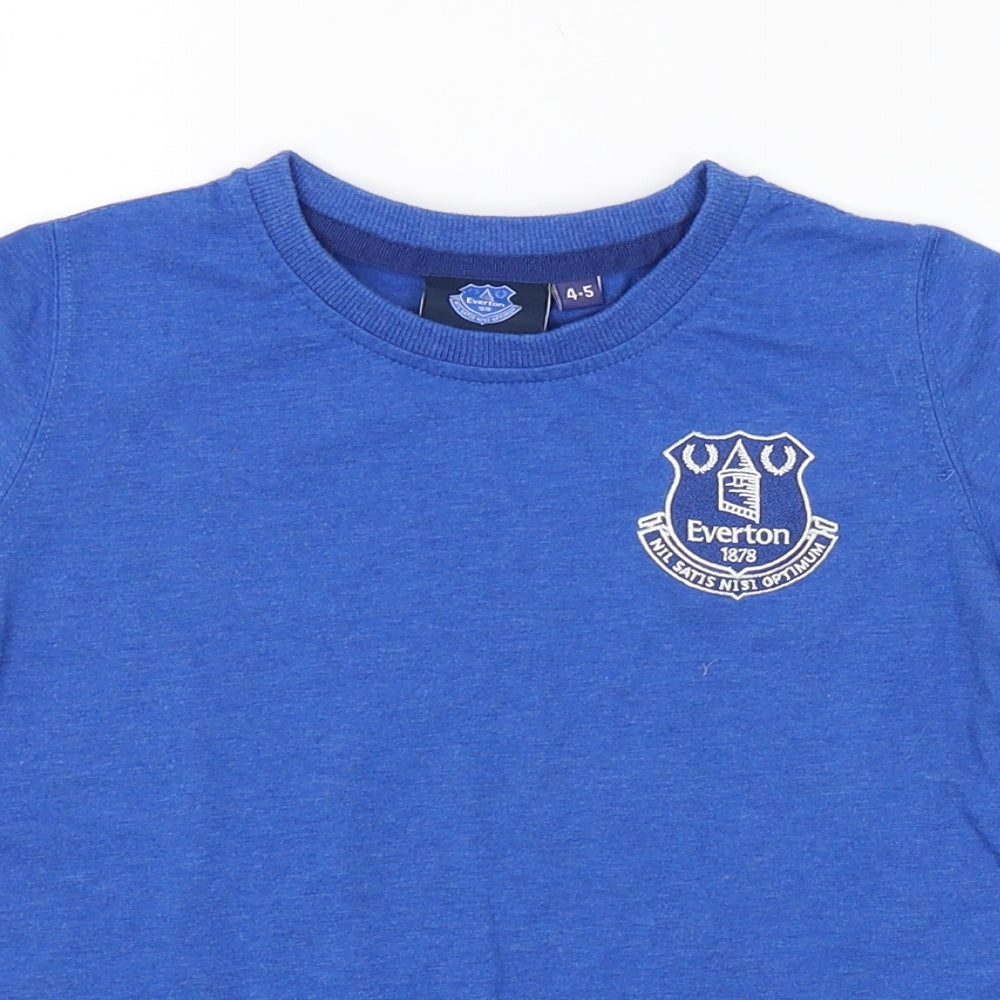 Preworn Boys Blue   Basic T-Shirt Size 4-5 Years  - EVERTON FC