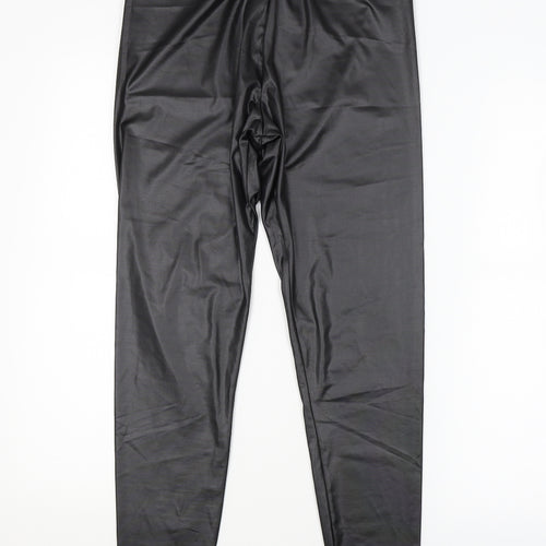 Boohoo Womens Black   Trousers  Size 10 L26 in