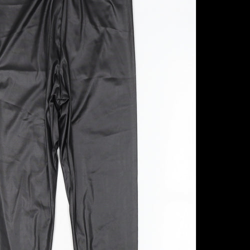 Boohoo Womens Black   Trousers  Size 10 L26 in