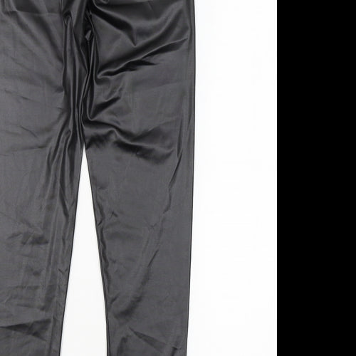 Boohoo Womens Black   Trousers  Size 10 L26 in