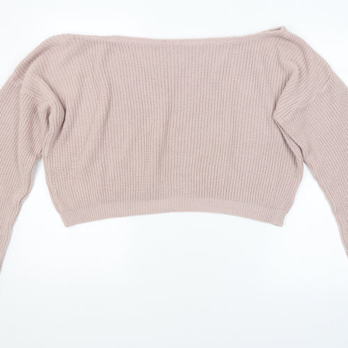 PRETTYLITTLETHING Womens Pink   Pullover Jumper Size L