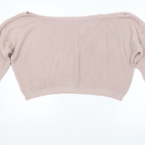 PRETTYLITTLETHING Womens Pink   Pullover Jumper Size L