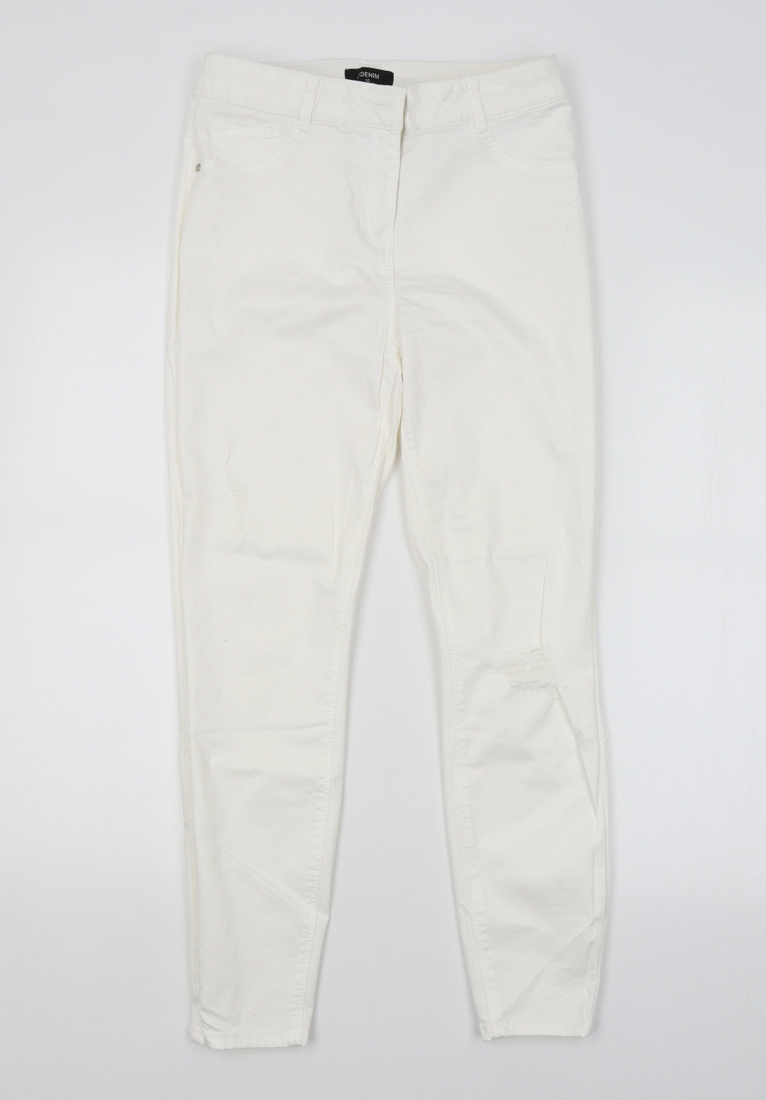 /DENIM Womens White   Skinny Jeans Size 10 L26 in