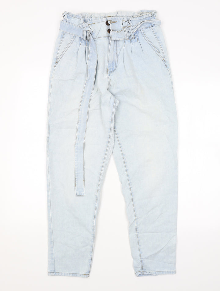 DENIM CO. Womens Blue Straight Jeans Size 10 L27 in