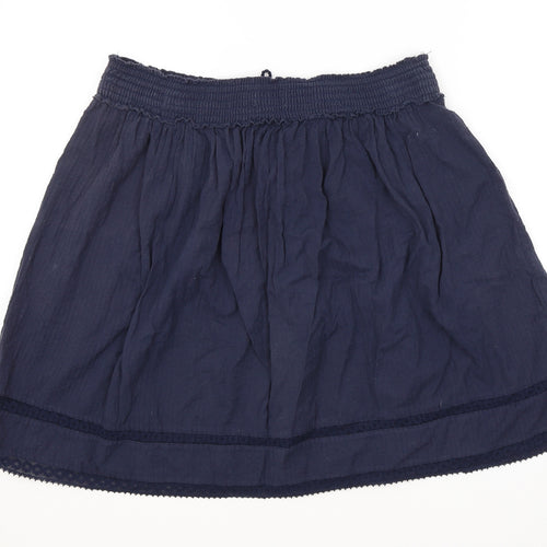 H&M Womens Blue   A-Line Skirt Size L