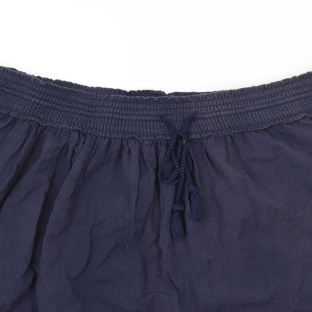 H&M Womens Blue   A-Line Skirt Size L