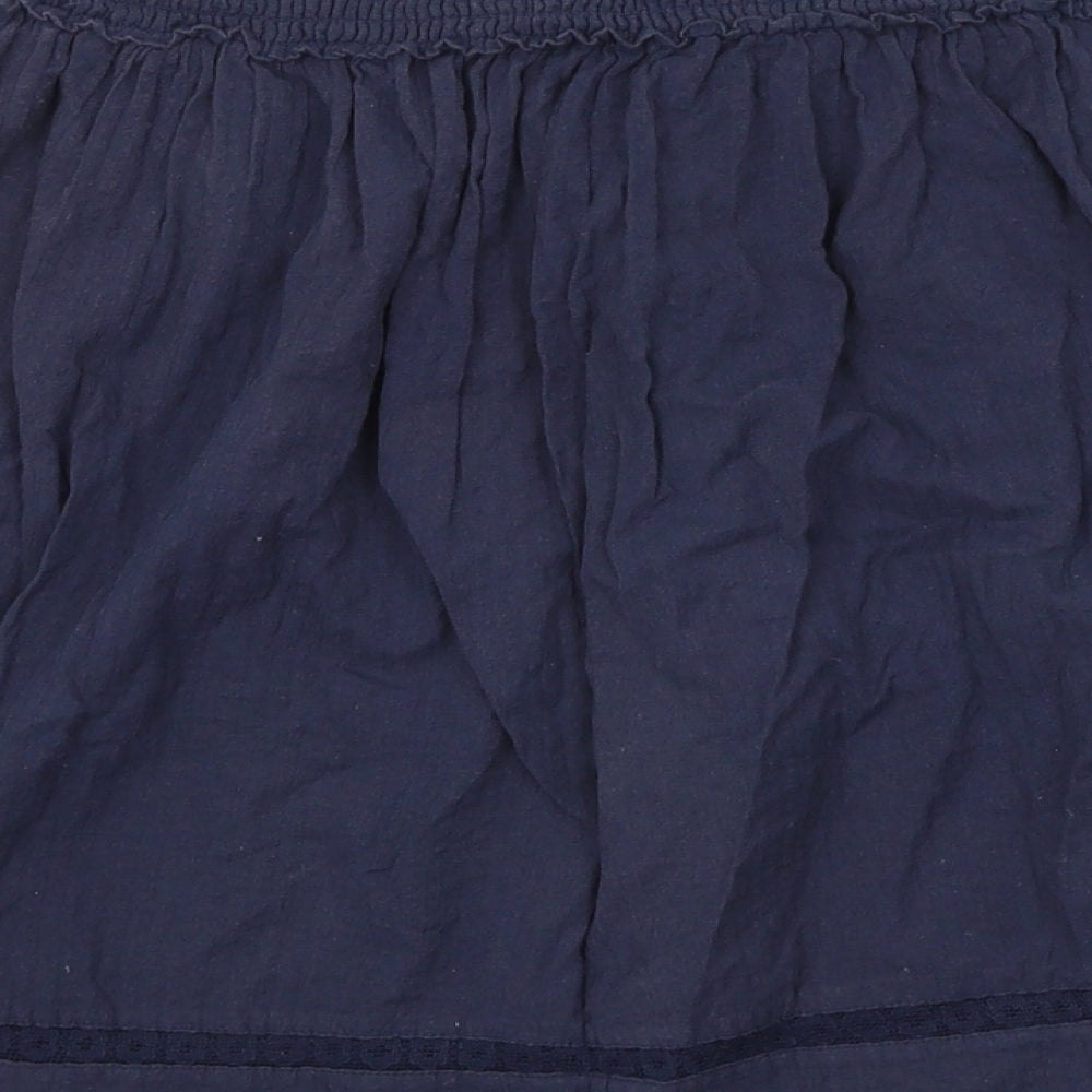 H&M Womens Blue   A-Line Skirt Size L