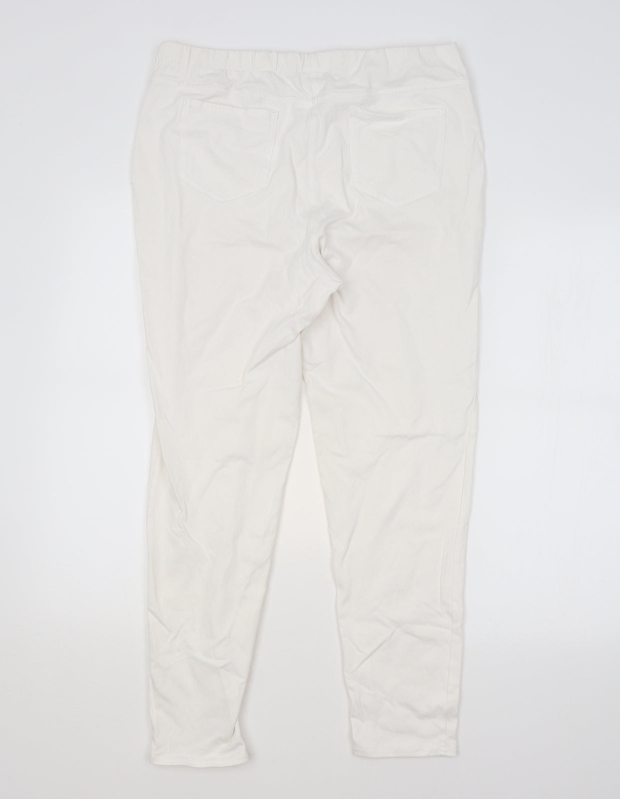 NEXT Womens White   Jegging Leggings Size 16 L25 in