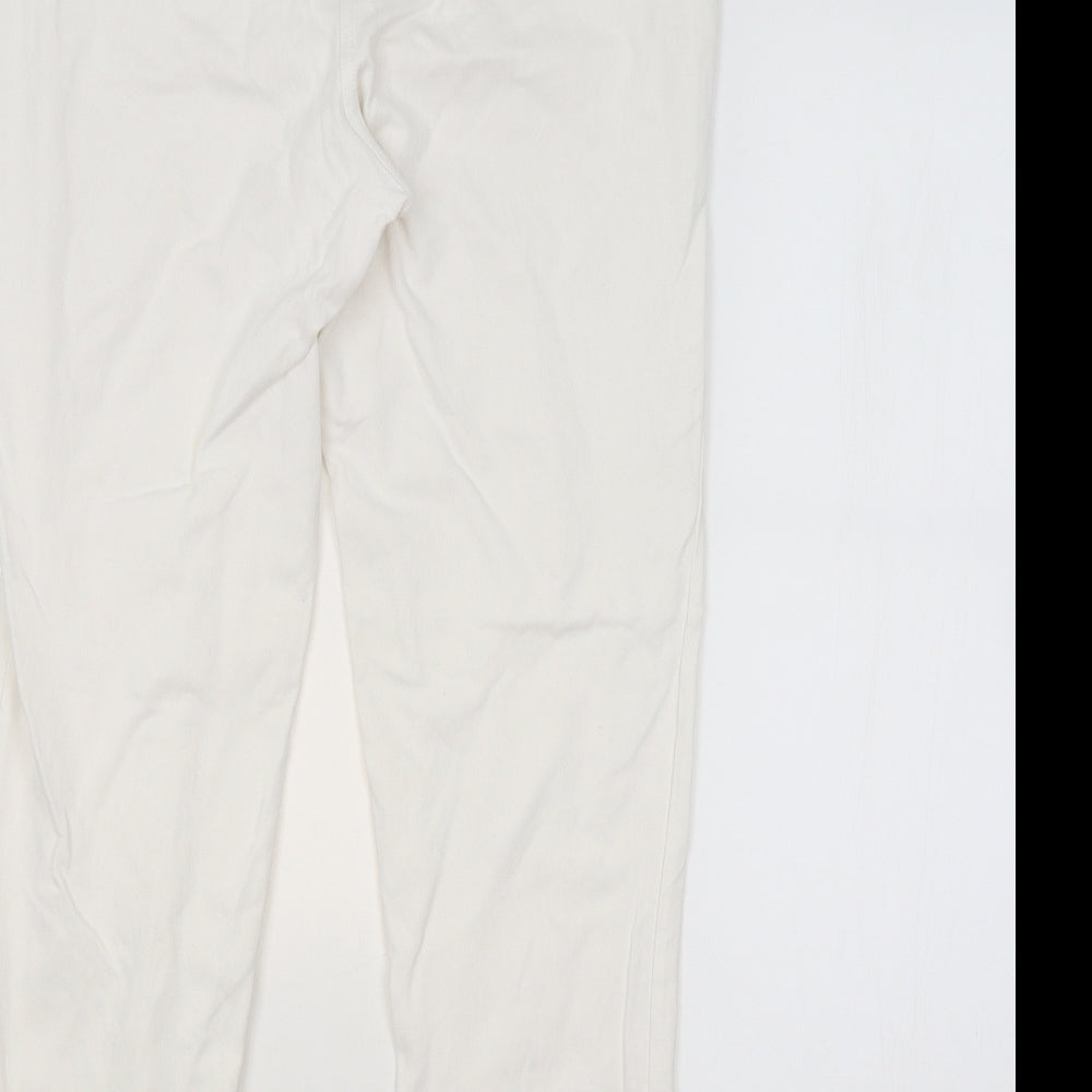 NEXT Womens White   Jegging Leggings Size 16 L25 in