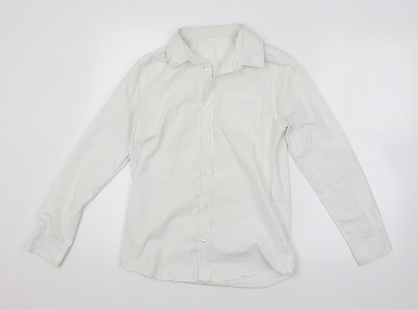 F&F Boys White   Basic Button-Up Size 12-13 Years